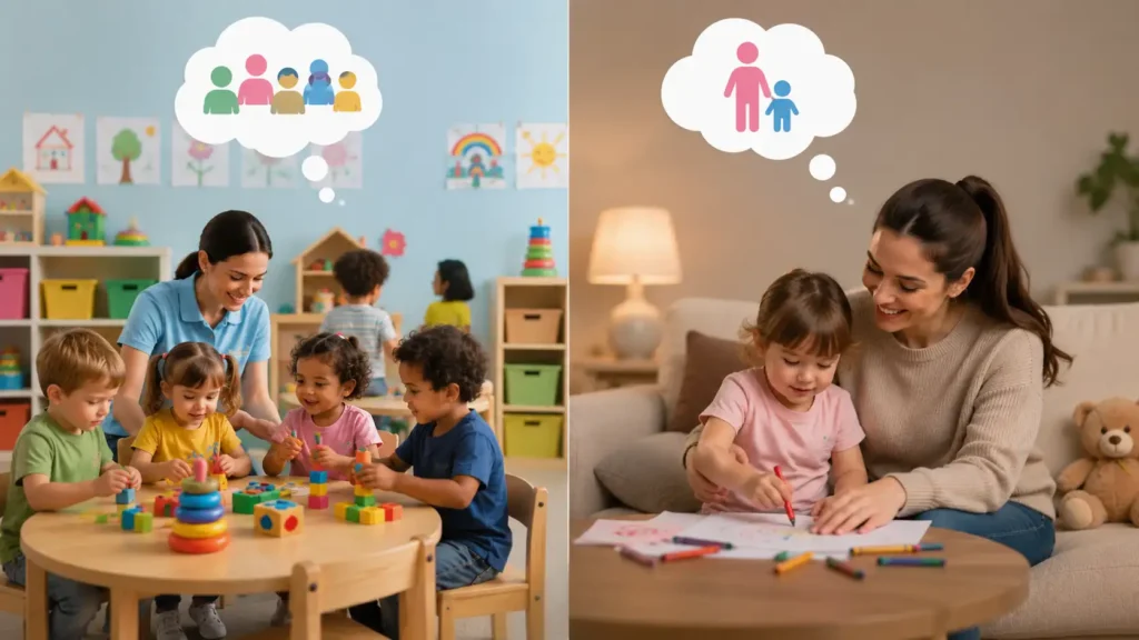 Core Differences Between Daycare and a Babysitter