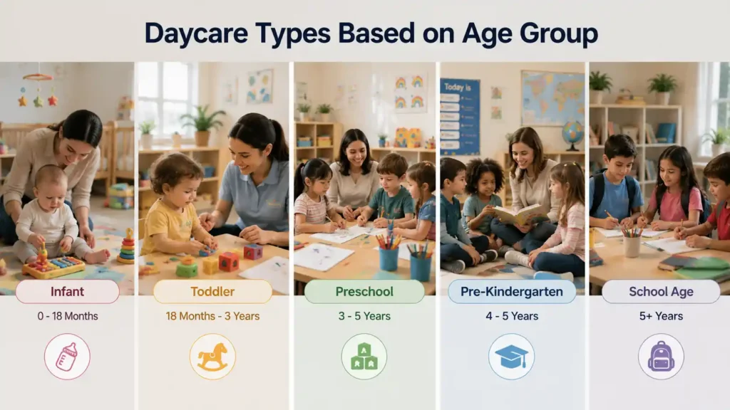 Daycare Types Based on Age Group