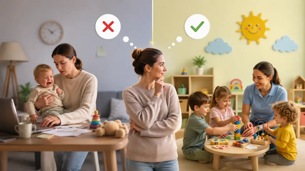 Is it better to have an intrusive daycare or a nanny?