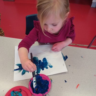 Monet inspired art - preschool 2
