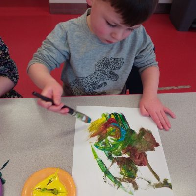 Monet inspired art - preschool